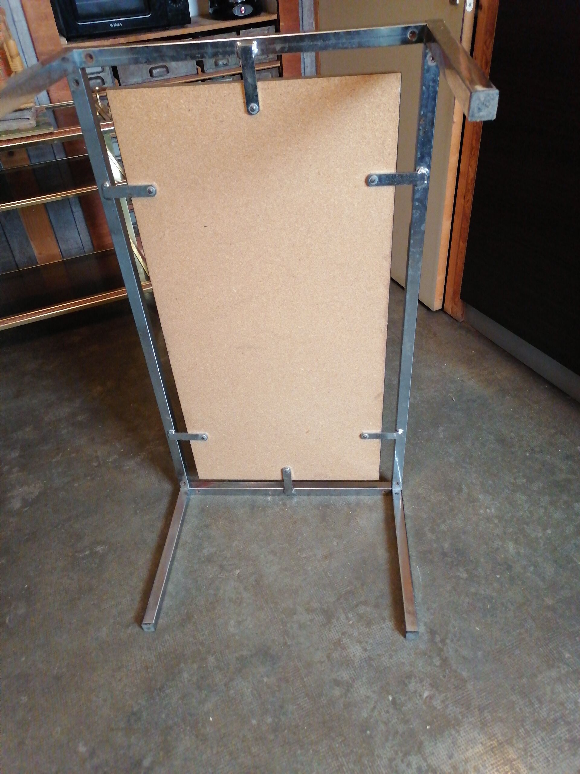 Coffee table 1970 chrome ceramic