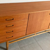 Vintage Scandinavian enfilade from the 60s in teak