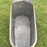 Old zinc bathtub