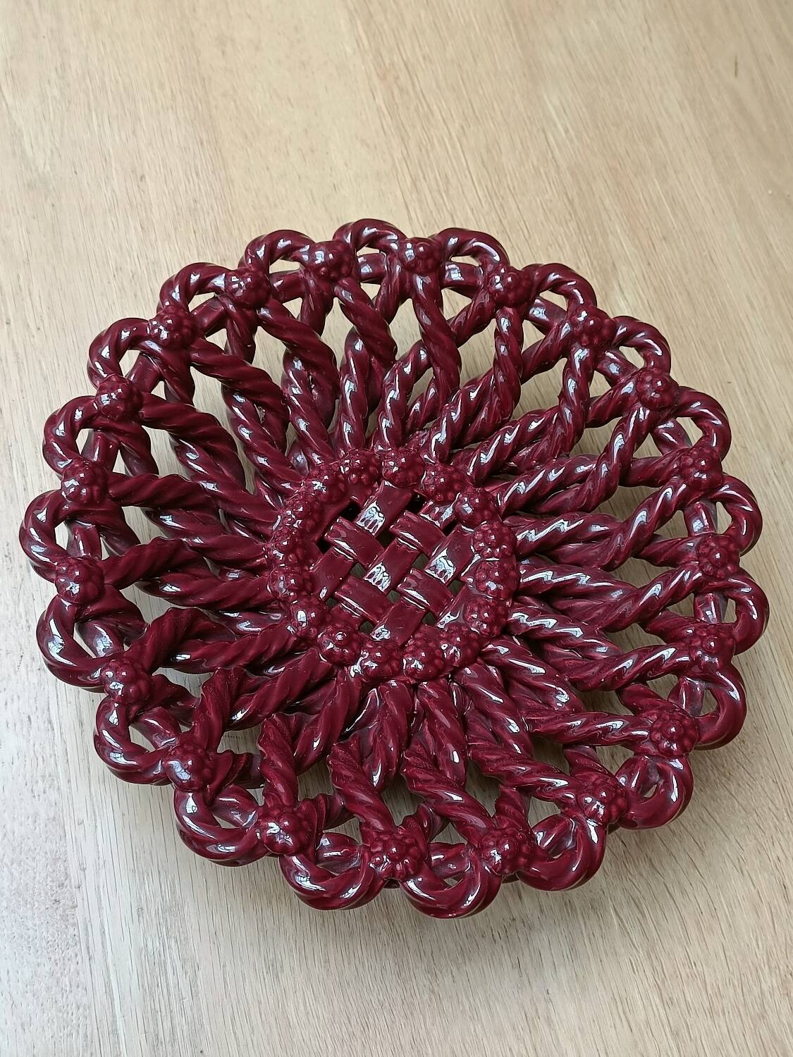 Cup, Vallauris woven basket