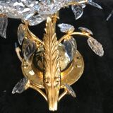 Palwa crystal pair wall light