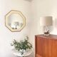Octagonal mirror by Jean Claude Mahey, France 1970s
