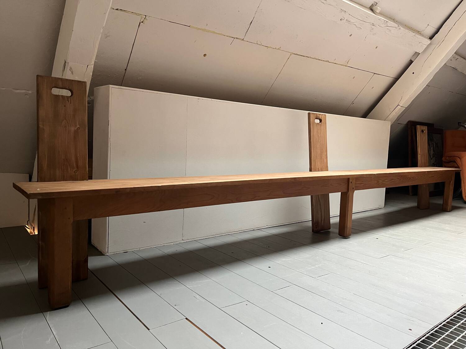 Pair of large benches