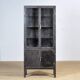 Polished iron medical cabinet, 1920s