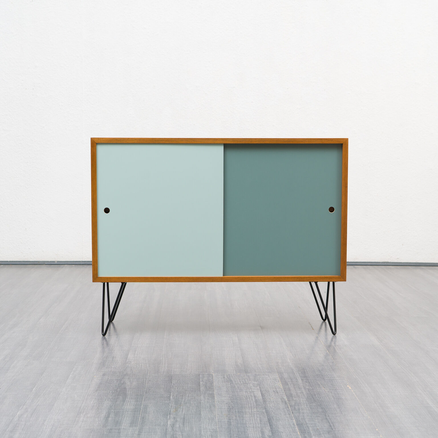 60s, colorful doors, walnut