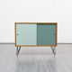 60s, colorful doors, walnut