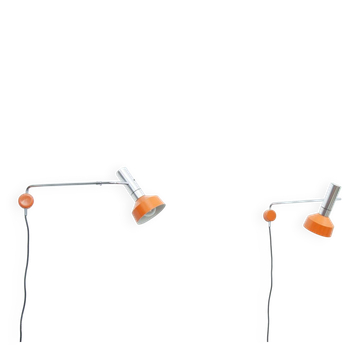 Ensemble de 2 appliques Minilux par Rosemarie et Rico Baltensweiler, années 1960.