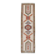 Tapis géométrique Oushak runner, 97x348cm