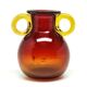 Vase, mid-century modern, glass, designed by J. Słuczan-Orkusz, Poland, 1970s