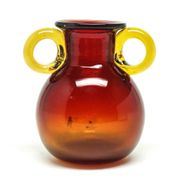 Vase, mid-century modern, glass, designed by J. Słuczan-Orkusz, Poland, 1970s