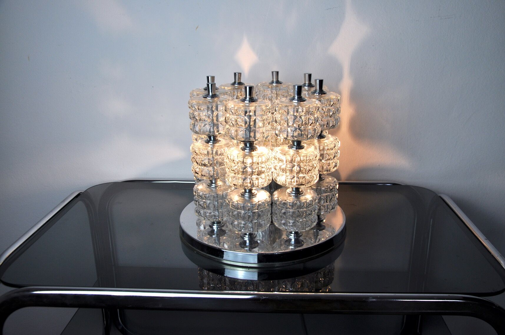 Spiral lamp from sciolari house, Italy, 1970