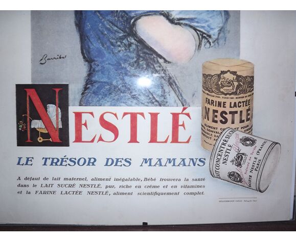 Poster Advertising Paper Nestle 1930 By Barribal Selency Poster Advertising Paper Nestle 1930 By Barribal Selency