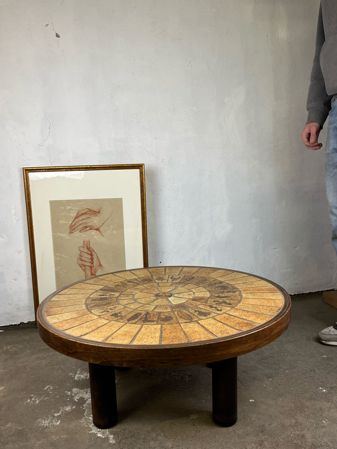 Coffee table Roger Capron herbarium