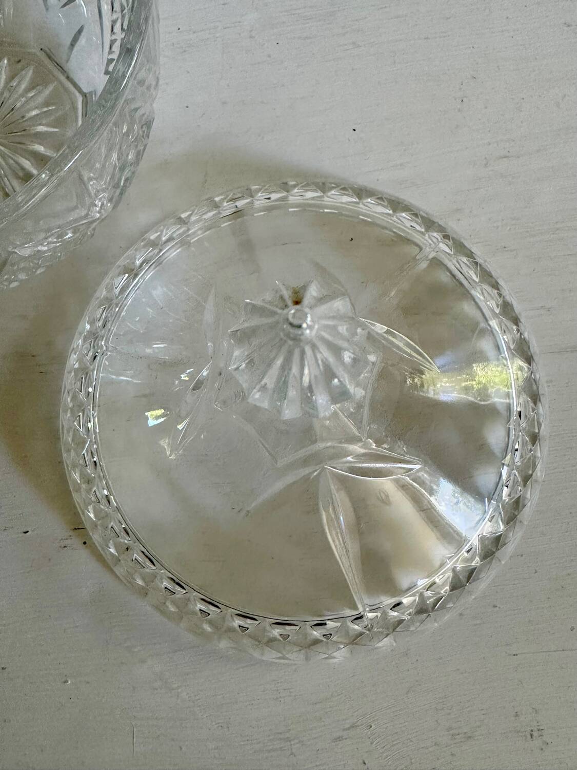 Small glass candy dish