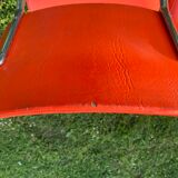 Série de 4 chaises vintage orange