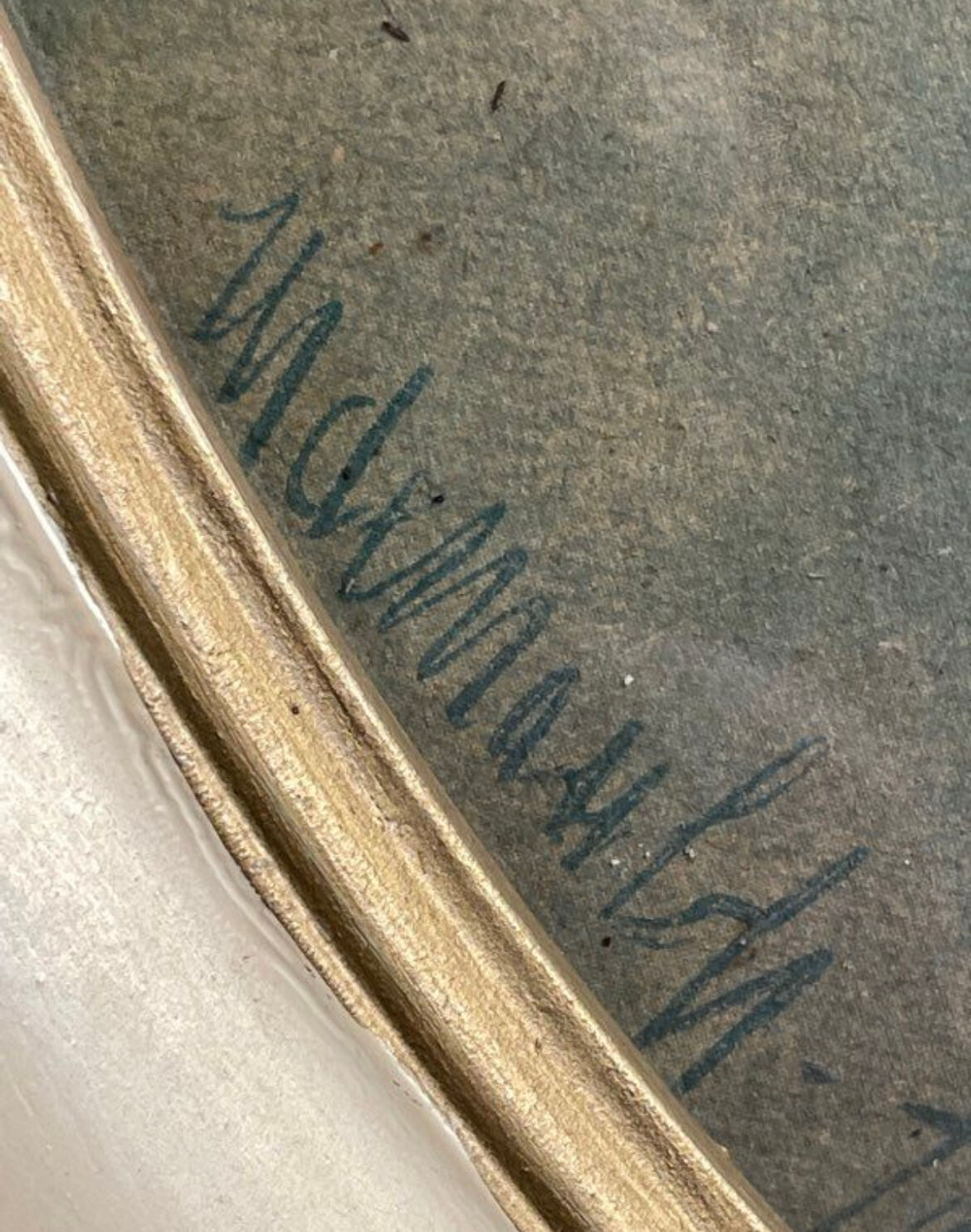 Lithographie période Art Déco, portrait d’une élégante
