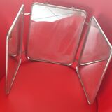 Triptych barber mirror from the 1950s.