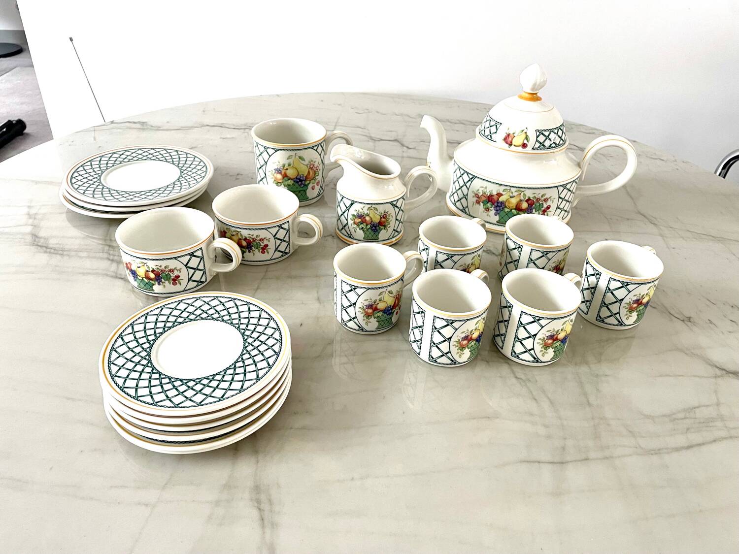Villeroy Boch Basket Tea and Coffee Set 20 pieces