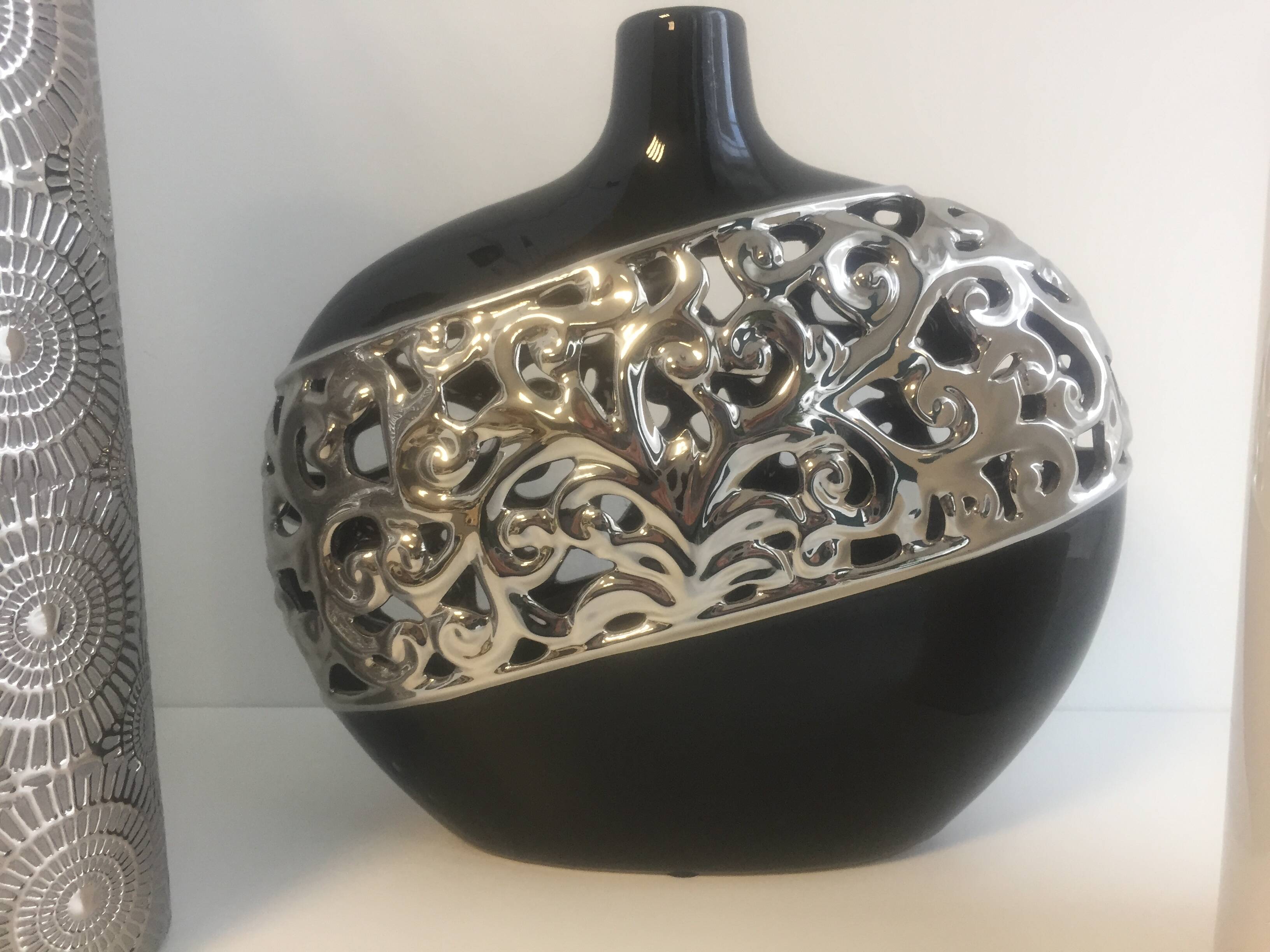 Set of 3 Large Italian Ceramic Vases Modernist Design Contemporary Art