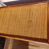 Wicker chest of drawers, canning and bamboo wood