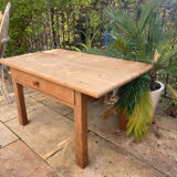 Vintage pine farmhouse coffee table