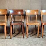 Set 4 chaises bistrot "Classic" de Horgen-Glarus Suisse années 50