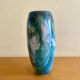 Large lacquered ceramic vase signed Grech
