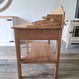 Desk / Dressing table in solid elm from the early 20th century.