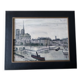 Bernard Buffet The City of Notre Dame Vintage