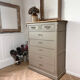 Chest of drawers in solid elm