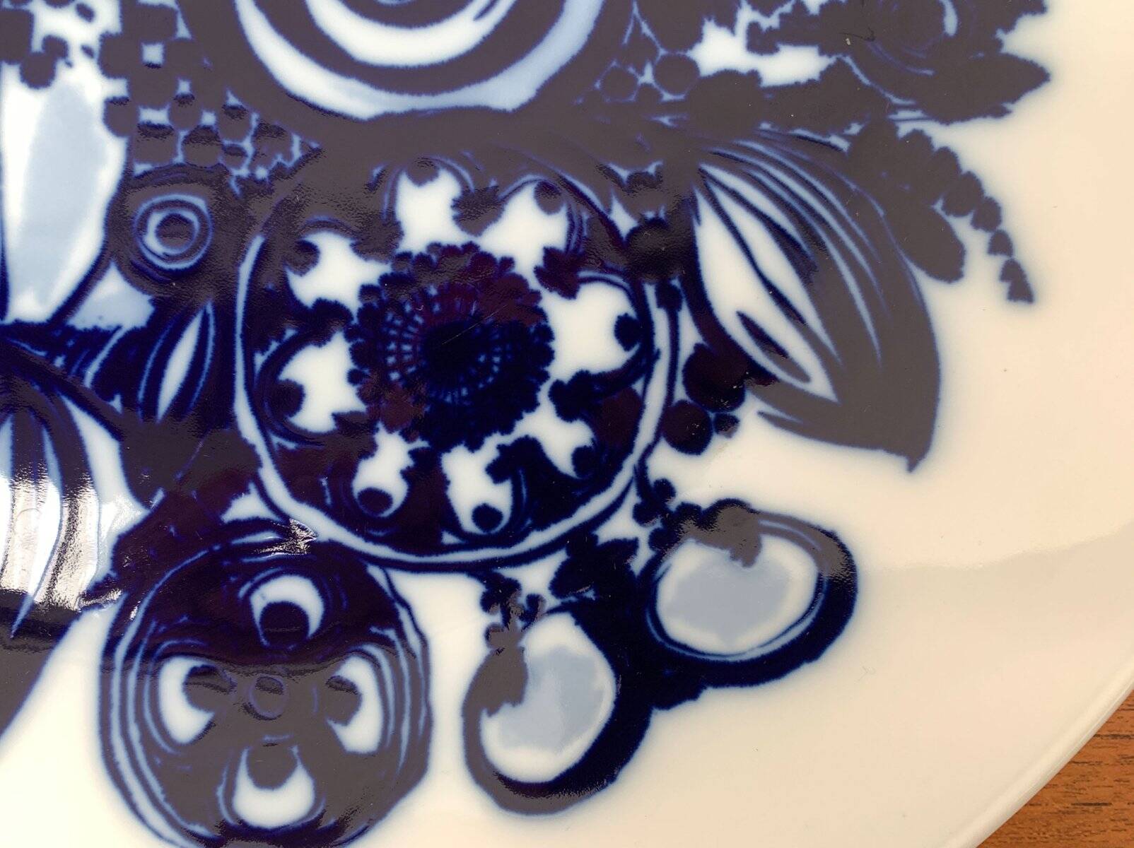 Vintage German peacock wall plate by Bjørn Wiinblad for Rosenthal, 1970s.