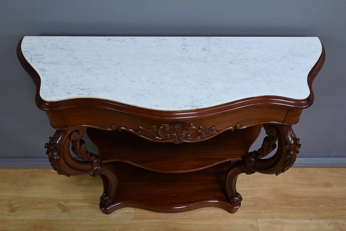 Mahogany Console, Napoleon III Period – Part 2 of the 19th Century