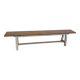 Banc de ferme vintage en bois massif