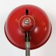 Large Red Industrial German Workshop Table Lamp from Helo Leuchten, 1950s