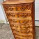 Semainier chiffonnier avec gravure style Louis XV à 7 tiroirs