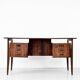 Midcentury Danish Executive Desk in Stunning Rosewood. Vintage / Modern