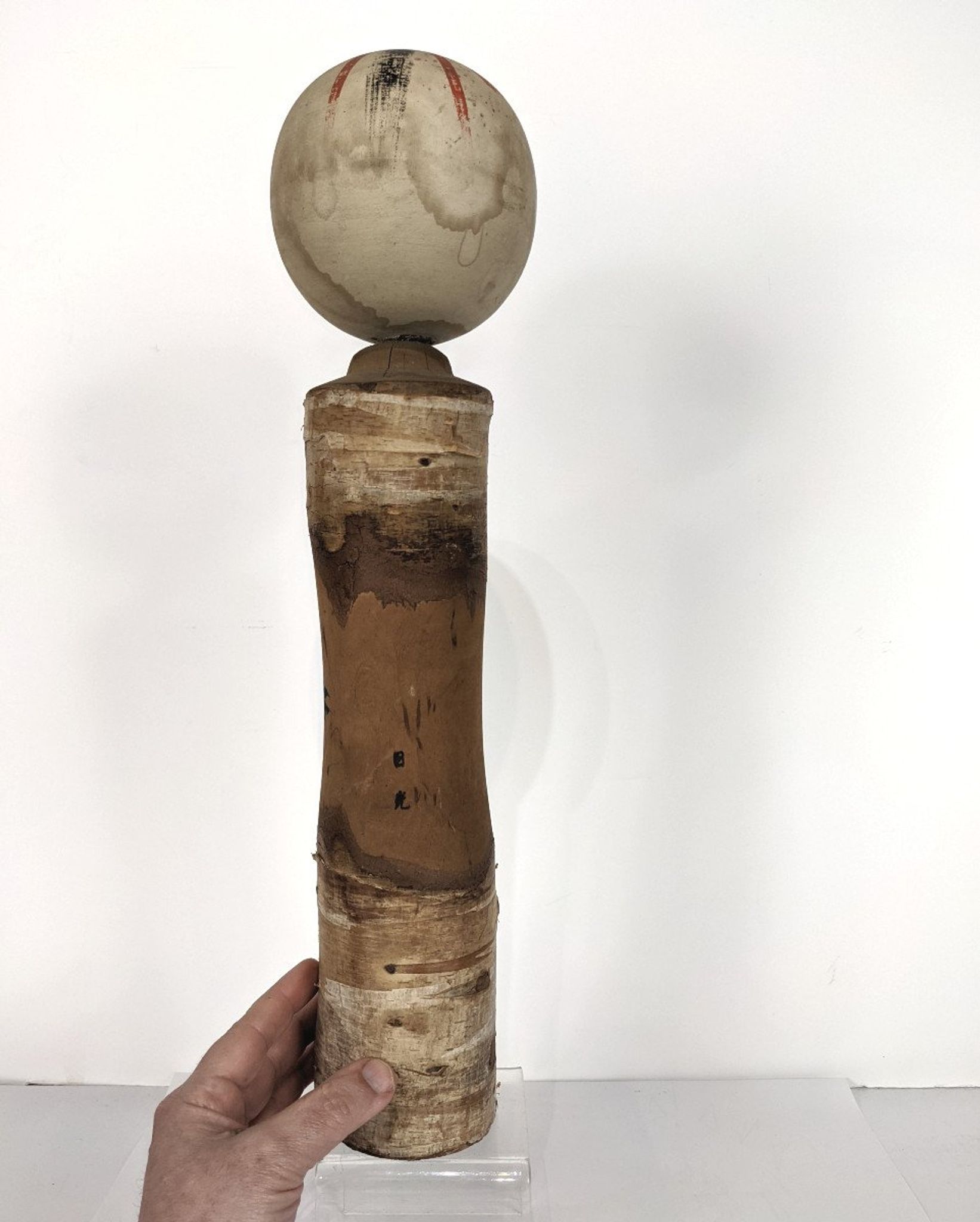 Kokeshi with Nô face theater Japan 1950-60