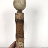 Kokeshi with Nô face theater Japan 1950-60