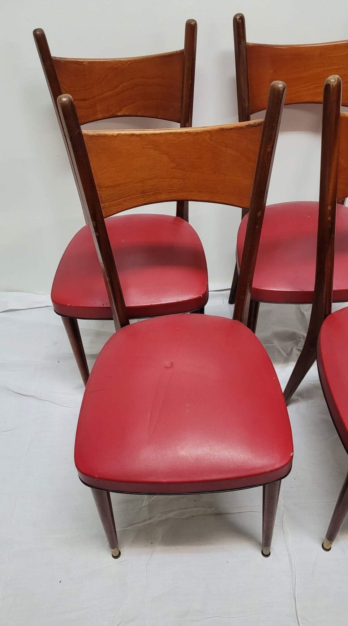 4 scandinavian vintage chairs