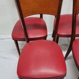 4 scandinavian vintage chairs