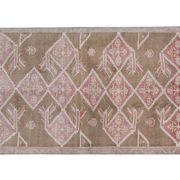 Vintage Taupe Pastel Turkish Karapinar Rug 4'10'' x 8'1''