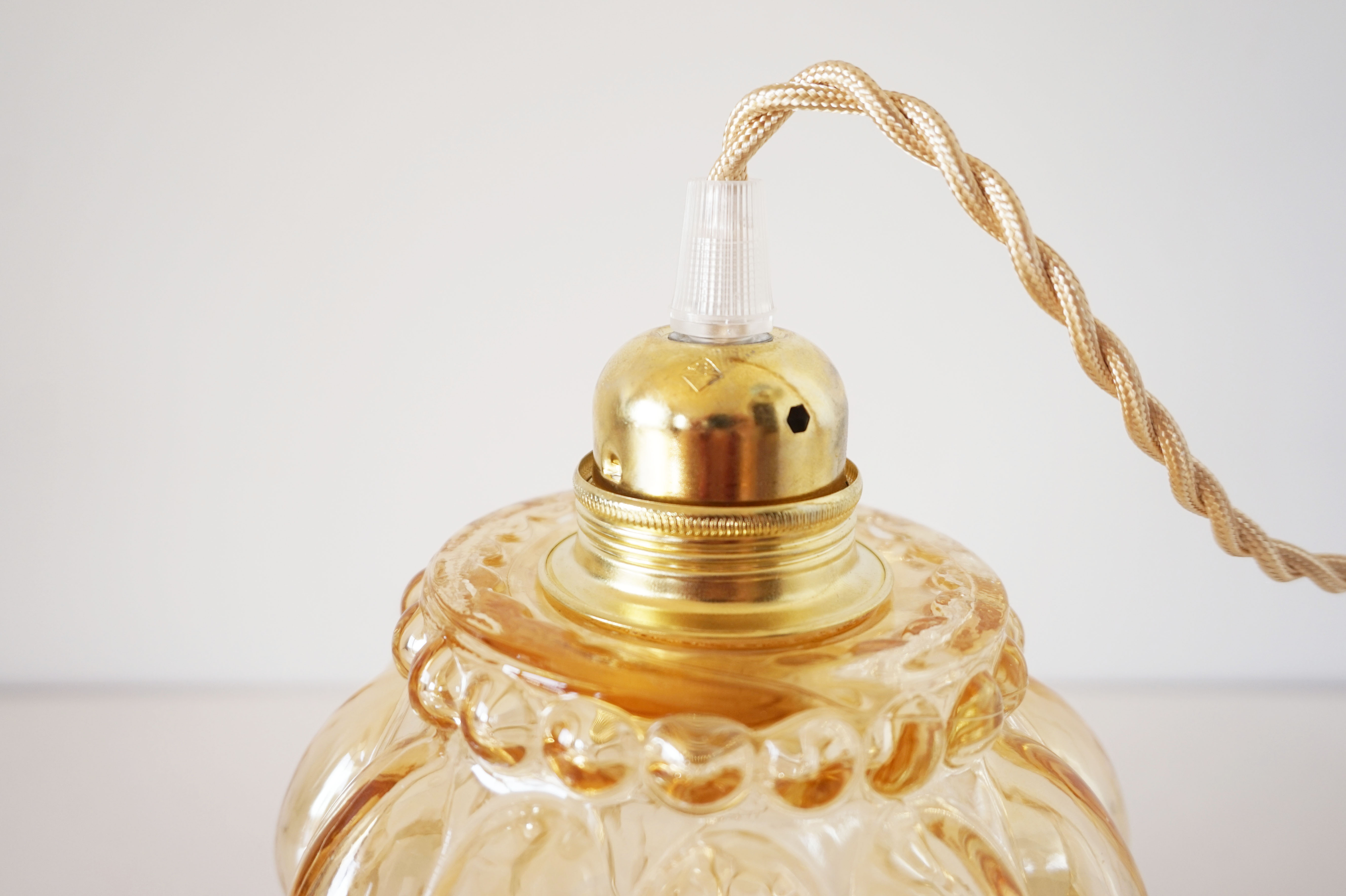 Vintage molded glass globe player