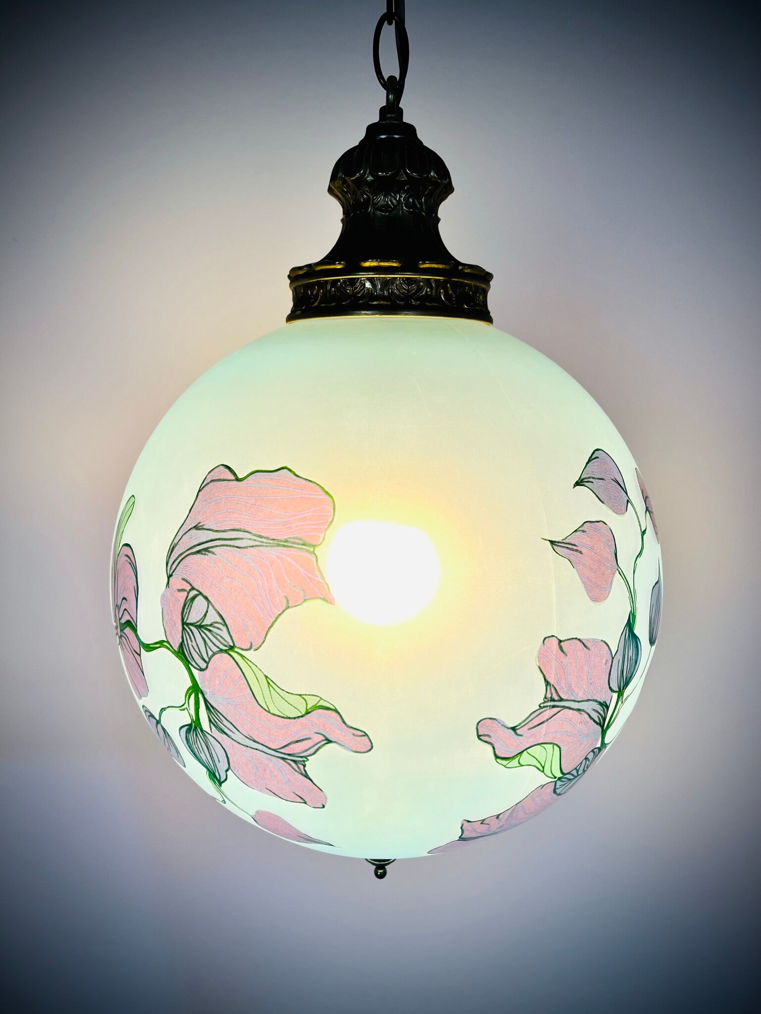 Art Deco glass pendant