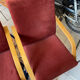 Burgundy Scandinavian armchairs