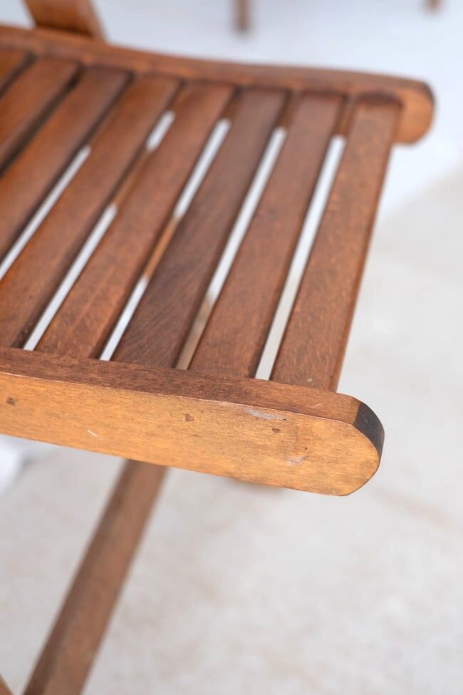 Pair of vintage folding chairs