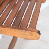 Paire de chaises pliantes vintage