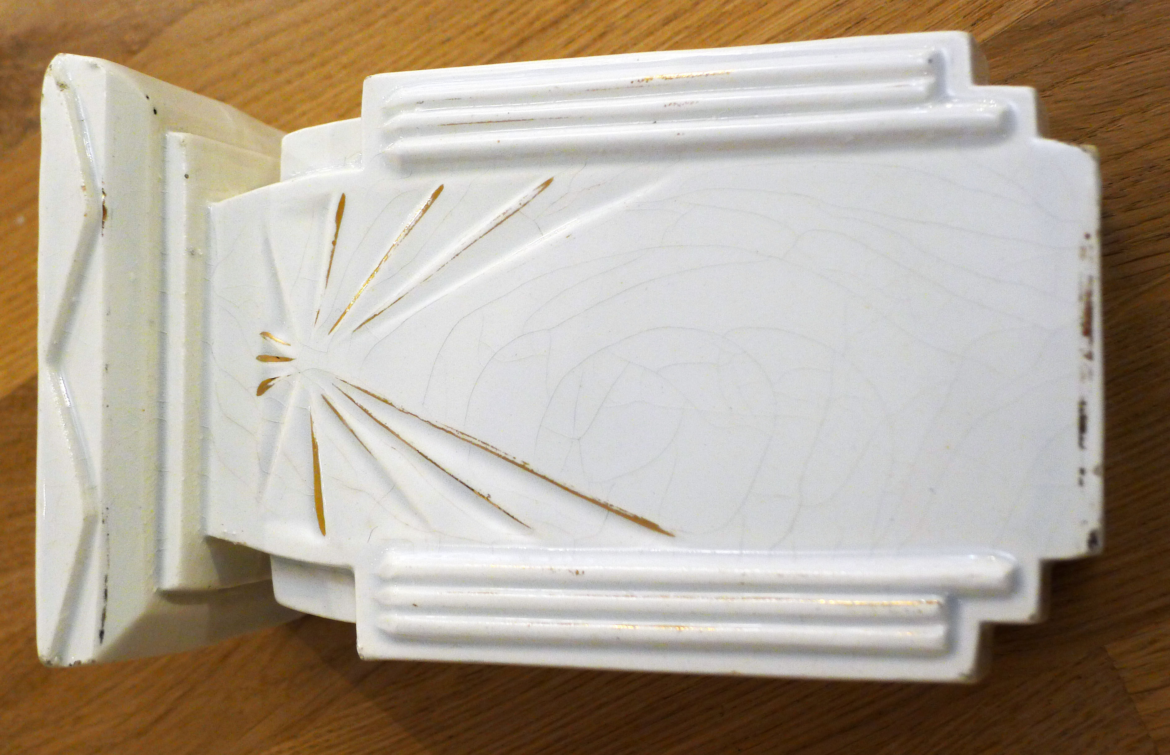 Pair of Art Deco flat vases