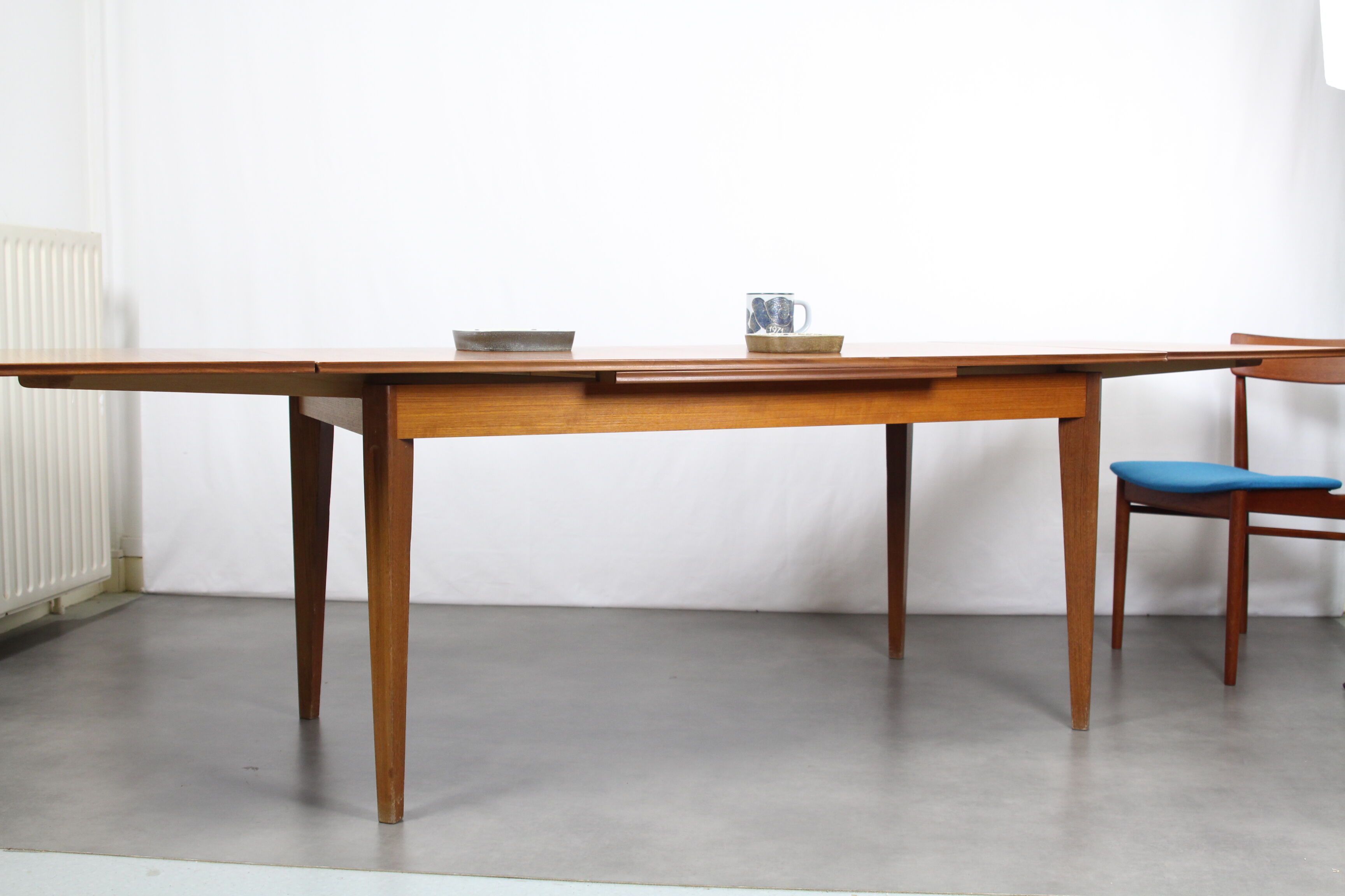 Rectangular table of meal Scandinavian teak