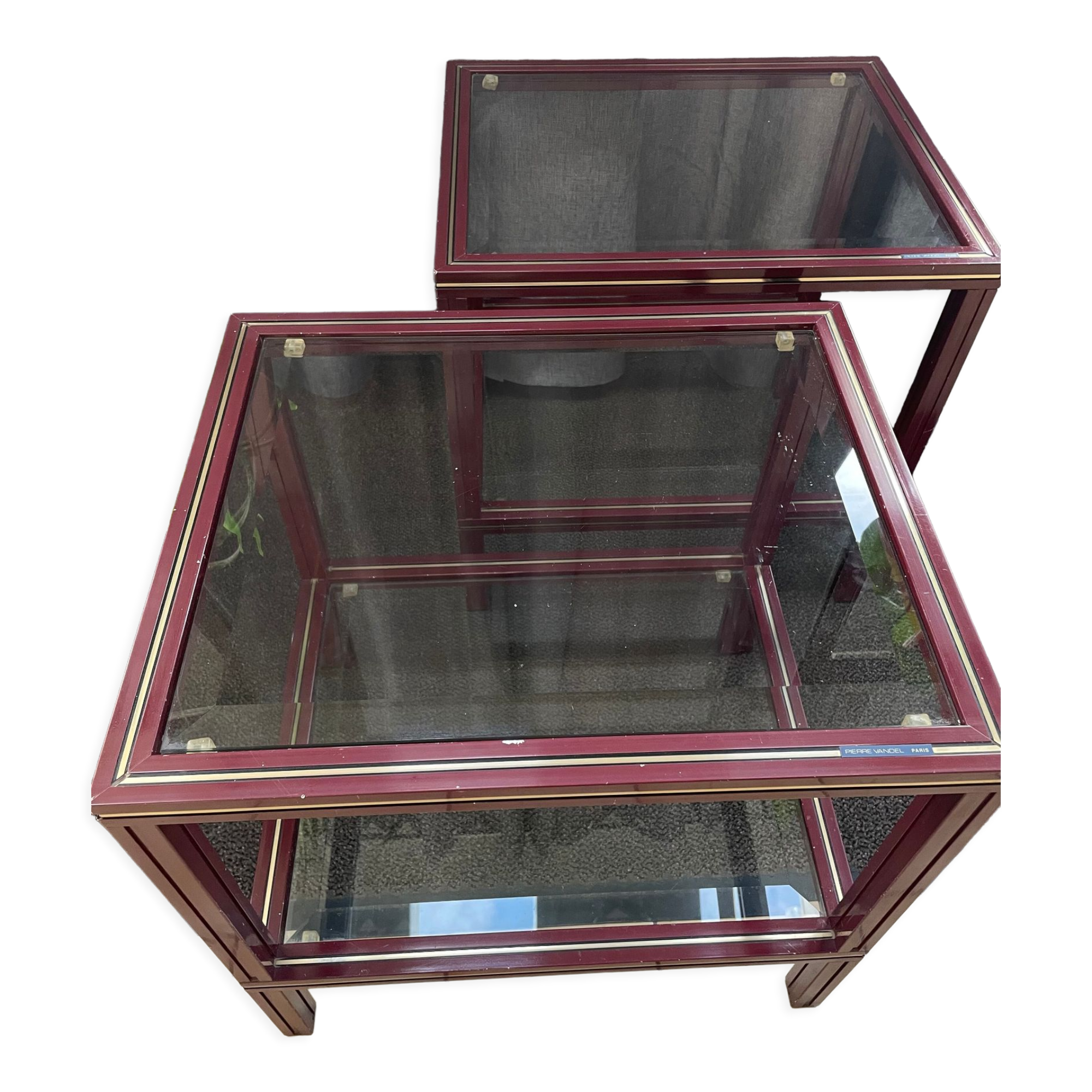 Pair of side tables or bedside tables