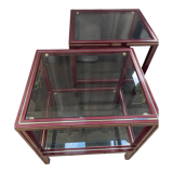 Pair of side tables or bedside tables